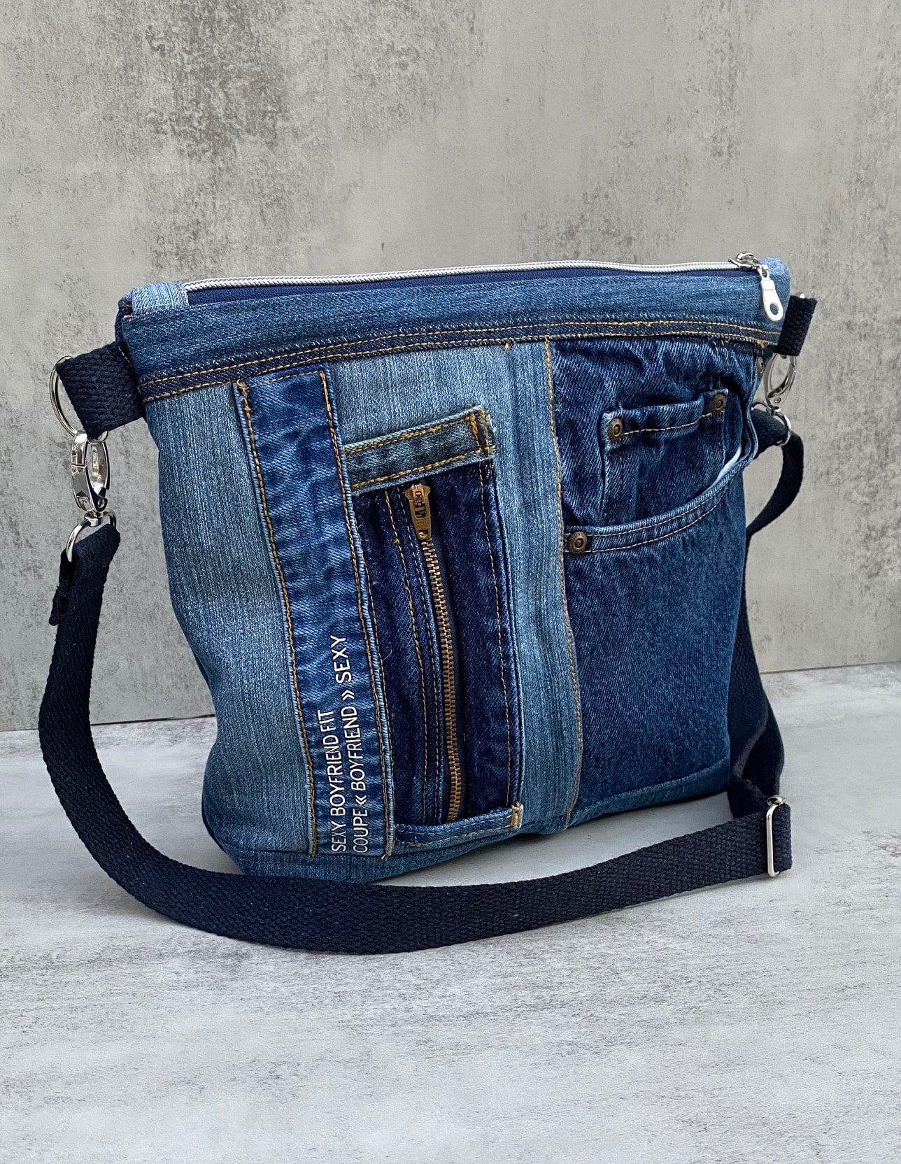 Denim Crossbody Bag